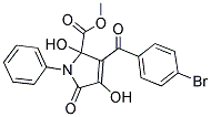 METHYL 3-(4-BROMOBENZOYL)-2,4-DIHYDROXY-5-OXO-1-PHENYL-2,5-DIHYDRO-1H-PYRROLE-2-CARBOXYLATE Struktur