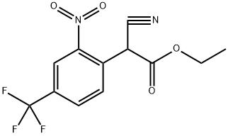 ETHYL ALPHA-CYANO-2-NITRO-4-(TRIFLUOROMETHYL)PHENYLACETATE Struktur