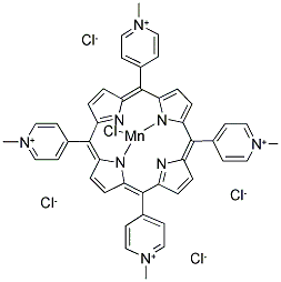 MANGANESE (III) TETRAKIS (1-METHYL-4-PYRIDYL)PORPHYRIN 5CL Struktur