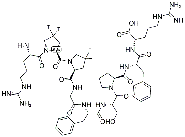 [PROLYL2,4-3,4-(N)3H]BRADYKININ Struktur