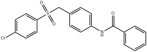 N-(4-([(4-CHLOROPHENYL)SULFINYL]METHYL)PHENYL)BENZENECARBOXAMIDE Struktur