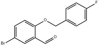 5-BROMO-2-[(4-FLUOROBENZYL)OXY]BENZALDEHYDE Struktur