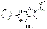 METHYL 4-AMINO-5-METHYL-2-PHENYLTHIENO[2,3-D]PYRIMIDINE-6-CARBOXYLATE Struktur