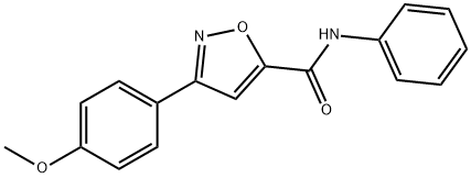 3-(4-METHOXYPHENYL)-N-PHENYL-5-ISOXAZOLECARBOXAMIDE Struktur