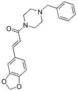 3-(1,3-BENZODIOXOL-5-YL)-1-(4-BENZYLPIPERAZINO)-2-PROPEN-1-ONE Struktur