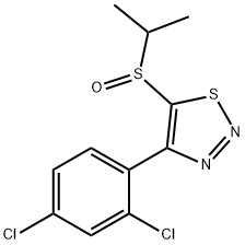 4-(2,4-DICHLOROPHENYL)-1,2,3-THIADIAZOL-5-YL ISOPROPYL SULFOXIDE Struktur