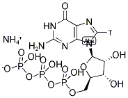 [8-3H]GUANOSINE 5'-TRIPHOSPHATE, AMMONIUM SALT Struktur