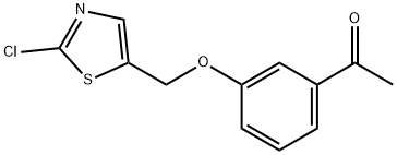 1-(3-[(2-CHLORO-1,3-THIAZOL-5-YL)METHOXY]PHENYL)-1-ETHANONE Struktur