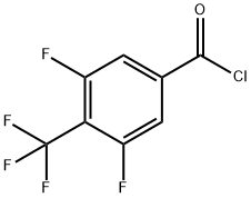 3,5-DIFLUORO-4-(TRIFLUOROMETHYL)BENZOYL CHLORIDE Struktur