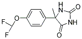 5-(4-DIFLUOROMETHOXY-PHENYL)-5-METHYL-IMIDAZOLIDINE-2,4-DIONE Struktur