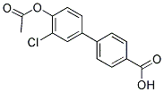 4'-ACETOXY-3'-CHLORO-BIPHENYL-4-CARBOXYLIC ACID Struktur