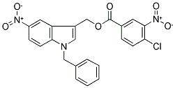 (1-BENZYL-5-NITRO-1H-INDOL-3-YL)METHYL 4-CHLORO-3-NITROBENZOATE Structure