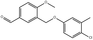 3-(4-CHLORO-3-METHYL-PHENOXYMETHYL)-4-METHOXY-BENZALDEHYDE Struktur