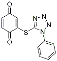 2-(1-PHENYL-1H-TETRAZOLE-5-THIO)-P-BENZOQUINONE Struktur