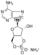 ADENOSINE-8-14C CYCLIC MONOPHOSPHATE AMMONIUM SALT Struktur