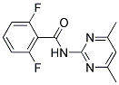 (2,6-DIFLUOROPHENYL)-N-(4,6-DIMETHYLPYRIMIDIN-2-YL)FORMAMIDE Struktur