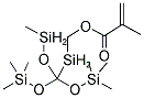 (METHACRYLOXYMETHYL)BIS(TRIMETHYLSILOXY)-(METHYLSILOXY)METHYLSILANE Struktur