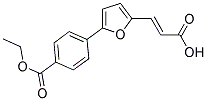 (2E)-3-(5-[4-(ETHOXYCARBONYL)PHENYL]-2-FURYL)ACRYLIC ACID Struktur