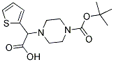 2-(4-BOC-PIPERAZINYL)-2-(2-THIENYL)ACETIC ACID Struktur