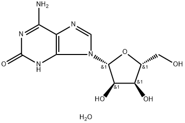 ISOGUANOSINE HYDRATE Struktur