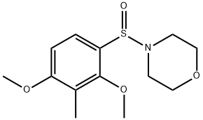 3-METHOXY-2-METHYL-4-(MORPHOLINOSULFINYL)PHENYL METHYL ETHER Struktur