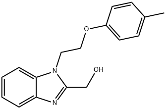 (1-[2-(4-METHYLPHENOXY)ETHYL]-1H-BENZIMIDAZOL-2-YL)METHANOL Struktur