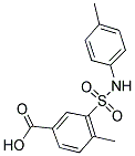 4-METHYL-3-P-TOLYLSULFAMOYL-BENZOIC ACID Struktur