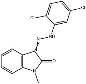 1-METHYL-1H-INDOLE-2,3-DIONE 3-[N-(2,5-DICHLOROPHENYL)HYDRAZONE] Struktur