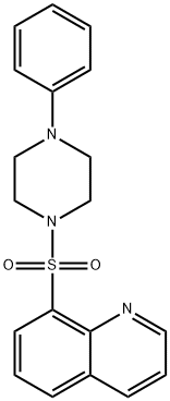 4-PHENYL-1-(8-QUINOLYLSULFONYL)PIPERAZINE Struktur