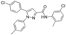 N-(5-CHLORO-2-METHYLPHENYL)-5-(4-CHLOROPHENYL)-1-(4-METHYLPHENYL)-1H-PYRAZOLE-3-CARBOXAMIDE Struktur