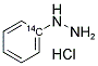 PHENYLHYDRAZINE, HYDROCHLORIDE, [14C(U)]- Struktur