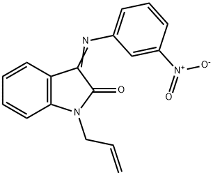 1-ALLYL-3-[(3-NITROPHENYL)IMINO]-1,3-DIHYDRO-2H-INDOL-2-ONE Struktur