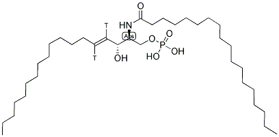 N-OCTANOYL-D-ERYTHRO-DIHYDROSPHINGOSINE [4,5-3H] 1-PHOSPHATE Struktur