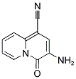 3-AMINO-4-OXO-4H-QUINOLIZINE-1-CARBONITRILE Struktur