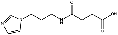 4-([3-(1H-IMIDAZOL-1-YL)PROPYL]AMINO)-4-OXOBUTANOIC ACID Struktur