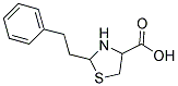 2-PHENETHYL-1,3-THIAZOLANE-4-CARBOXYLIC ACID Struktur