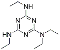 2-DIETHYLAMINO-4,6-BIS(ETHYLAMINO)-1,3,5-TRIAZINE Struktur