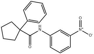 N-(3-NITROPHENYL)(PHENYLCYCLOPENTYL)FORMAMIDE Struktur