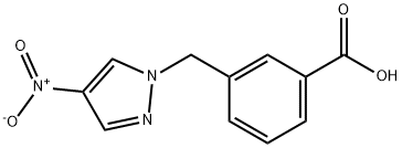 3-(4-NITRO-PYRAZOL-1-YLMETHYL)-BENZOIC ACID Struktur