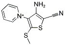 1-[4-AMINO-5-CYANO-2-(METHYLSULFANYL)THIEN-3-YL]PYRIDINIUM Struktur