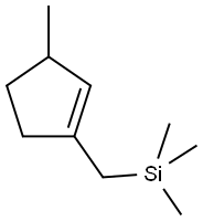 (3-METHYLCYCLOPENT-1-ENYLMETHYL)TRIMETHYLSILANE Struktur