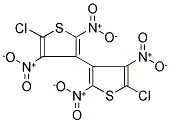 2-CHLORO-4-(2-CHLORO-3,5-DINITROTHIEN-4-YL)-3,5-DINITROTHIOPHENE Struktur