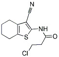 3-CHLORO-N-(3-CYANO-4,5,6,7-TETRAHYDRO-1-BENZOTHIEN-2-YL)PROPANAMIDE Struktur