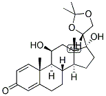 1,4-PREGNADIEN-11-BETA, 17,20-BETA, 21-TETROL-3-ONE 20,21-ACETATE Struktur