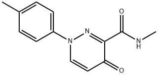 N-METHYL-1-(4-METHYLPHENYL)-4-OXO-1,4-DIHYDRO-3-PYRIDAZINECARBOXAMIDE Struktur