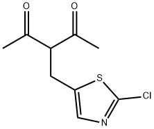 3-[(2-CHLORO-1,3-THIAZOL-5-YL)METHYL]-2,4-PENTANEDIONE Struktur