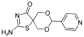 2-AMINO-8-PYRIDIN-4-YL-7,9-DIOXA-1-THIA-3-AZASPIRO[4.5]DEC-2-EN-4-ONE Struktur