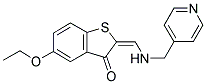 (2E)-5-ETHOXY-2-{[(PYRIDIN-4-YLMETHYL)AMINO]METHYLENE}-1-BENZOTHIOPHEN-3(2H)-ONE Struktur