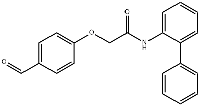 N-BIPHENYL-2-YL-2-(4-FORMYL-PHENOXY)-ACETAMIDE Struktur