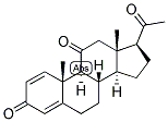 1,4-PREGNADIEN-3,11,20-TRIONE Struktur